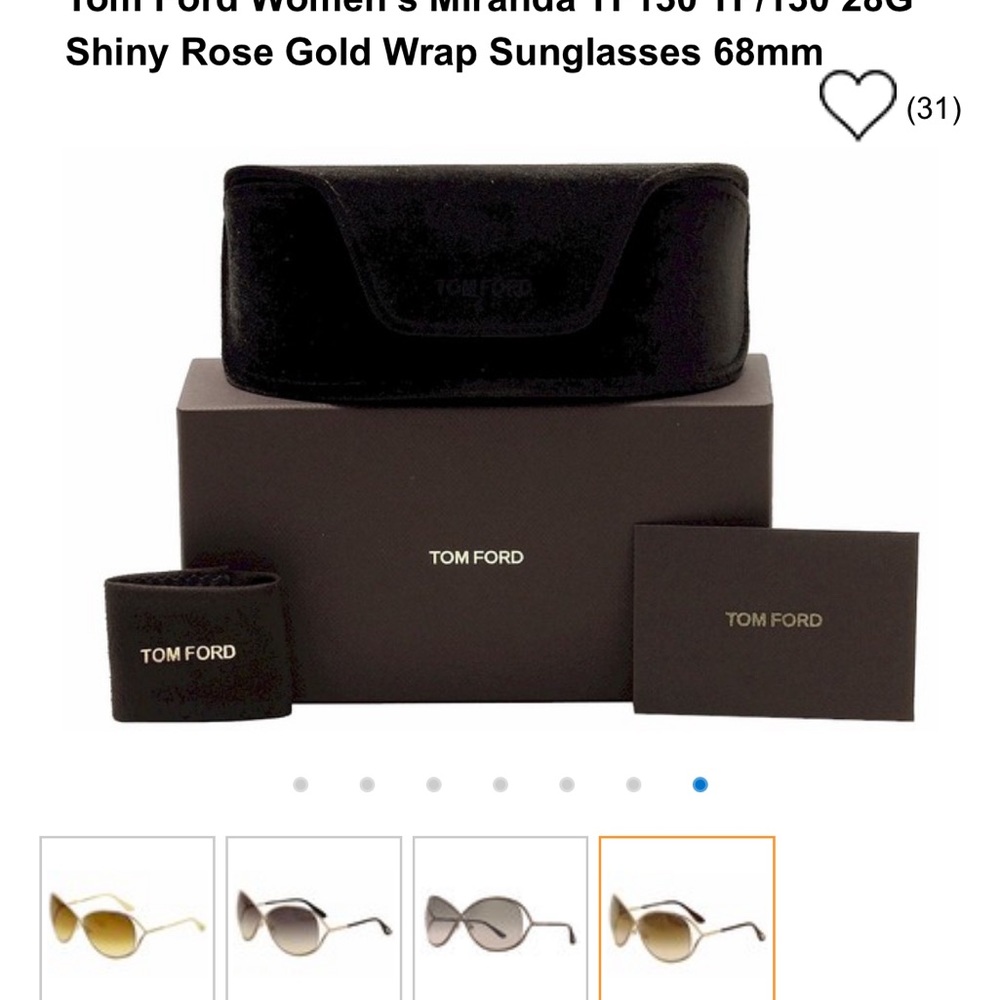 Tom Tord rose good wrap sunglasses